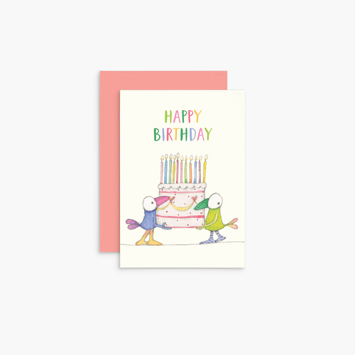 T345 - Cake - Twigseeds Mini Birthday Card