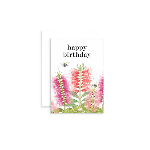 TB16 - Happy Birthday - Bee Mini Card