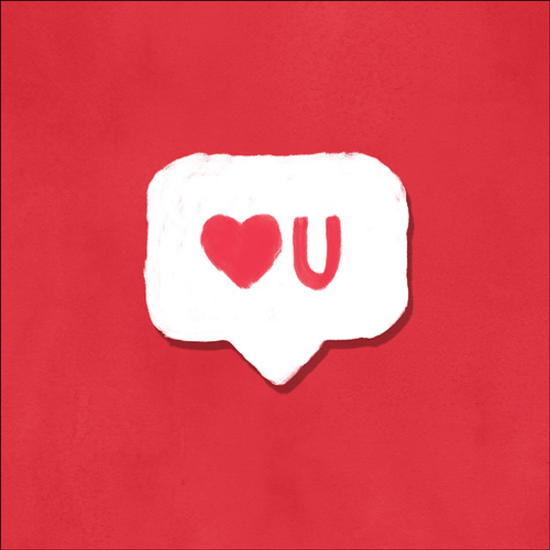 TJ016 - <3 U love greeting card