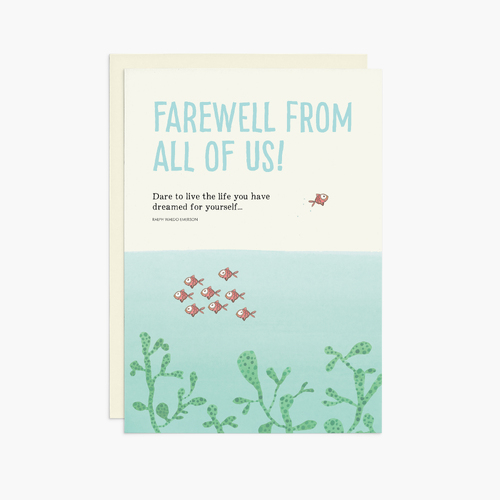 TJC002 - Farewell From All Of Us! - Twigseeds Jumbo Farewell Card
