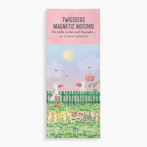 TLN04 - Twigseeds Magnetic List Notepad - Garden Fence