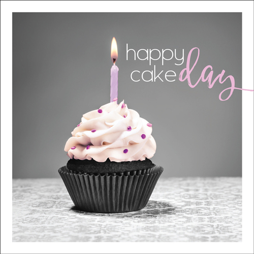 TS006 - Happy cake day mini birthday card