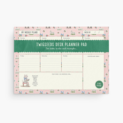Twigseeds A4 Desk Planner - Lovely Life