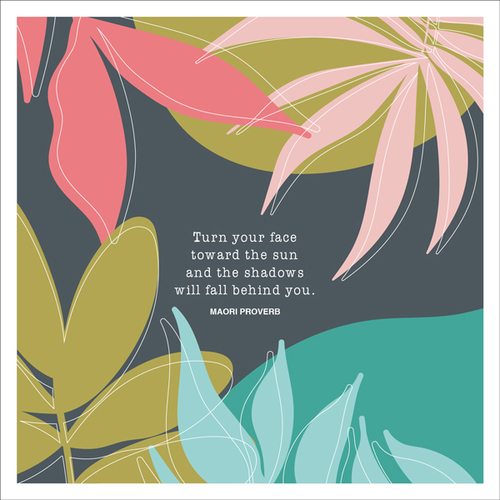 W015 - Turn Your Face - Inspirational Card