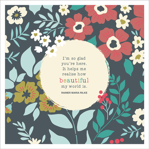 W027 - I'm So Glad - Friendship Card